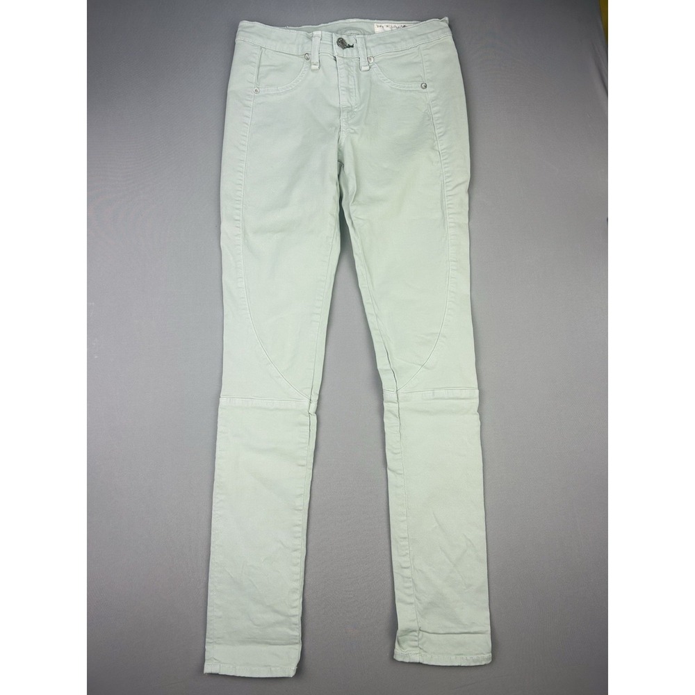 Rag And Bone Jeans Women's 27 Light Green Skinny Pants‎ (Read)